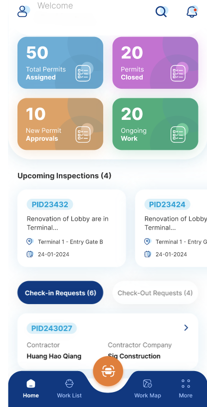 Changi Airport, Airport management app, interface concept 4